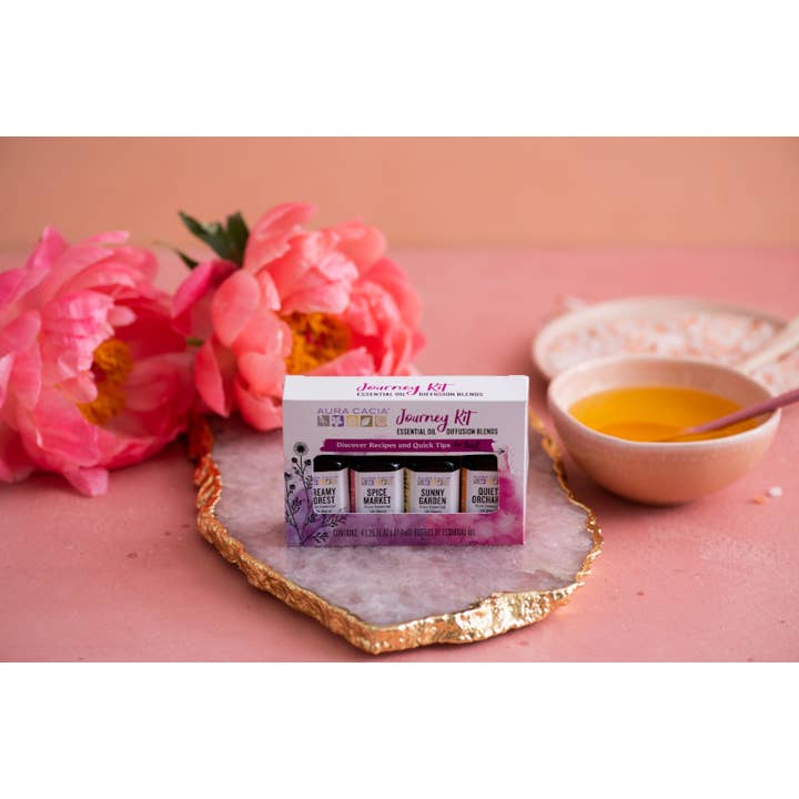 Aura Cacia - Wholesale Essential Oil - Journey to Diffusion Kit 100% Pure Essential Oils|4 Blends7