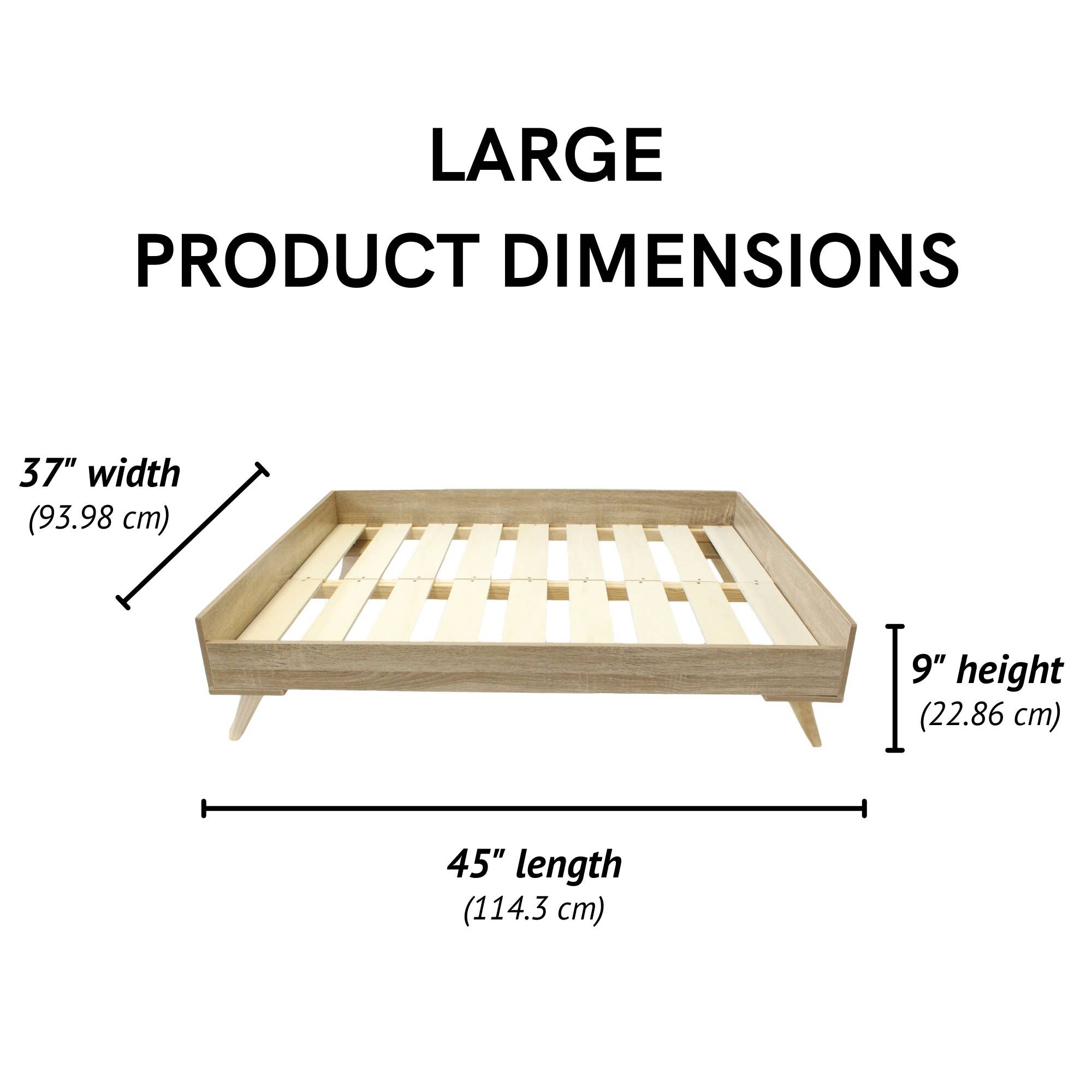 Midlee Designs - Vente Panier – chien - Midlee Cadre de lit en bois surélevé9