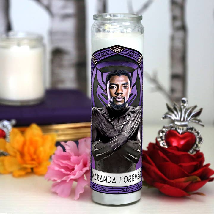 The Eternal Flame - Wholesale Votive Candle - Patron Saint of Wakanda - Black Panther Chadwick Boseman