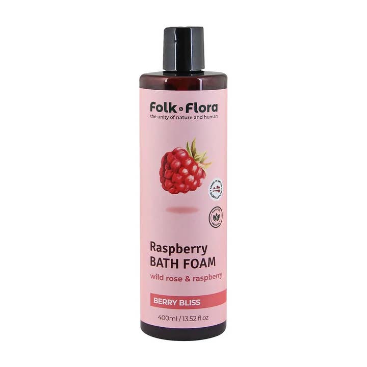 Beauty Jar FOLK&FLORA bath foam RASPBERRY 400ml for wholesale by Beauty Pro