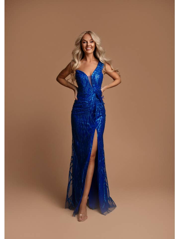 Eva & Lola - Epsilonn - Wholesale Gown - Women's - HM2464 - Long sequined dress