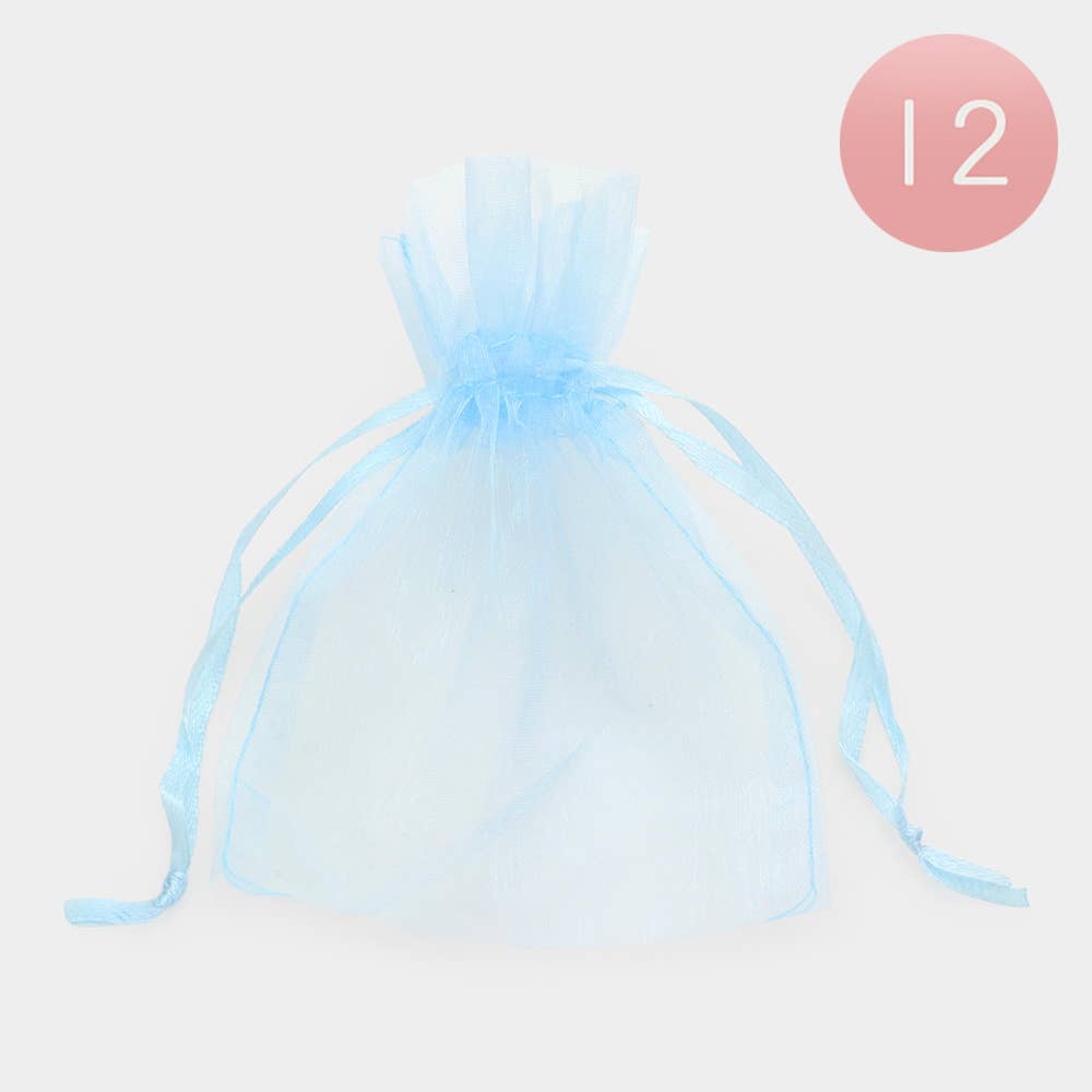 Sensibling Corp. - Vente Pochette cadeau - 12PCS - 4 X 5 Sacs Cadeaux en Organza avec Ruban4