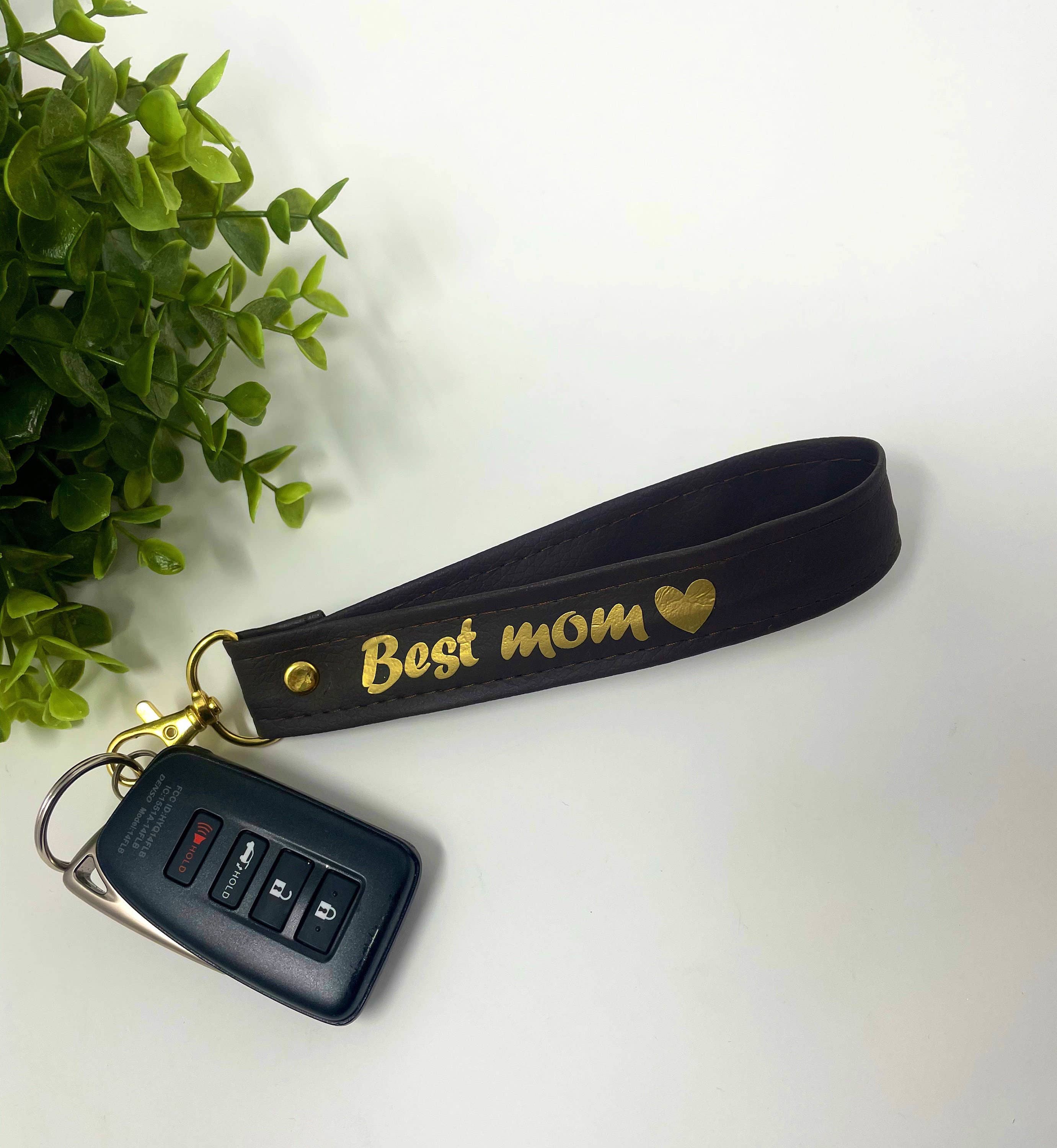 OMMO Designs - Vente Porte-clés – femme - Porte-clés personnalisé avec nom, porte-clés monogramme, bracelet porte-clés, porte-clés gravé, cadeau de fête des mères7