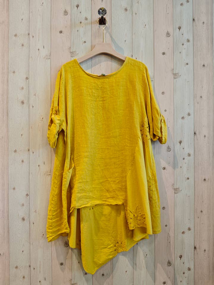 Linen & More - Wholesale Tunic - Women's - REF 11922 100% LINEN LONG BLOUSE