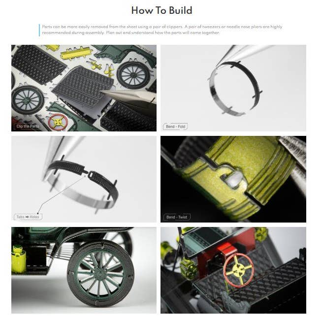 Metal Earth - Wholesale DIY Craft Kit - 1908 Ford Model T vehicle - Dark Green6