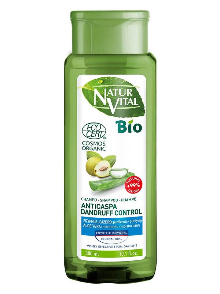 Ecocert Cosmos Organic Antiroos Shampoo 300ml voor wholesale door NaturVital & Corpore Sano