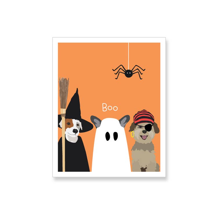 Apartment 2 Cards - Wholesale Sticker - Halloween Dogs in Costume Vinyl Sticker