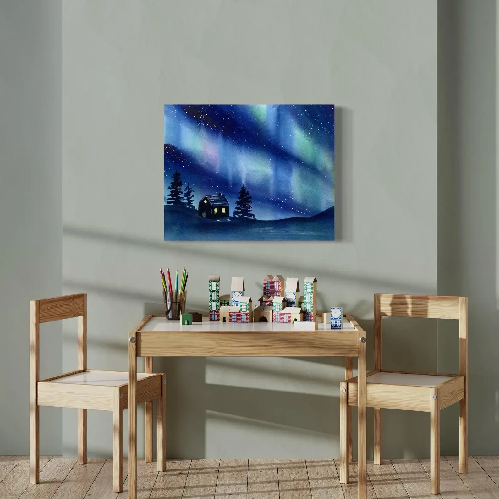 Pintalustika - Joyful Urban Illustrations - Wholesale Art Print - Northern Lights Illustration Art Print6