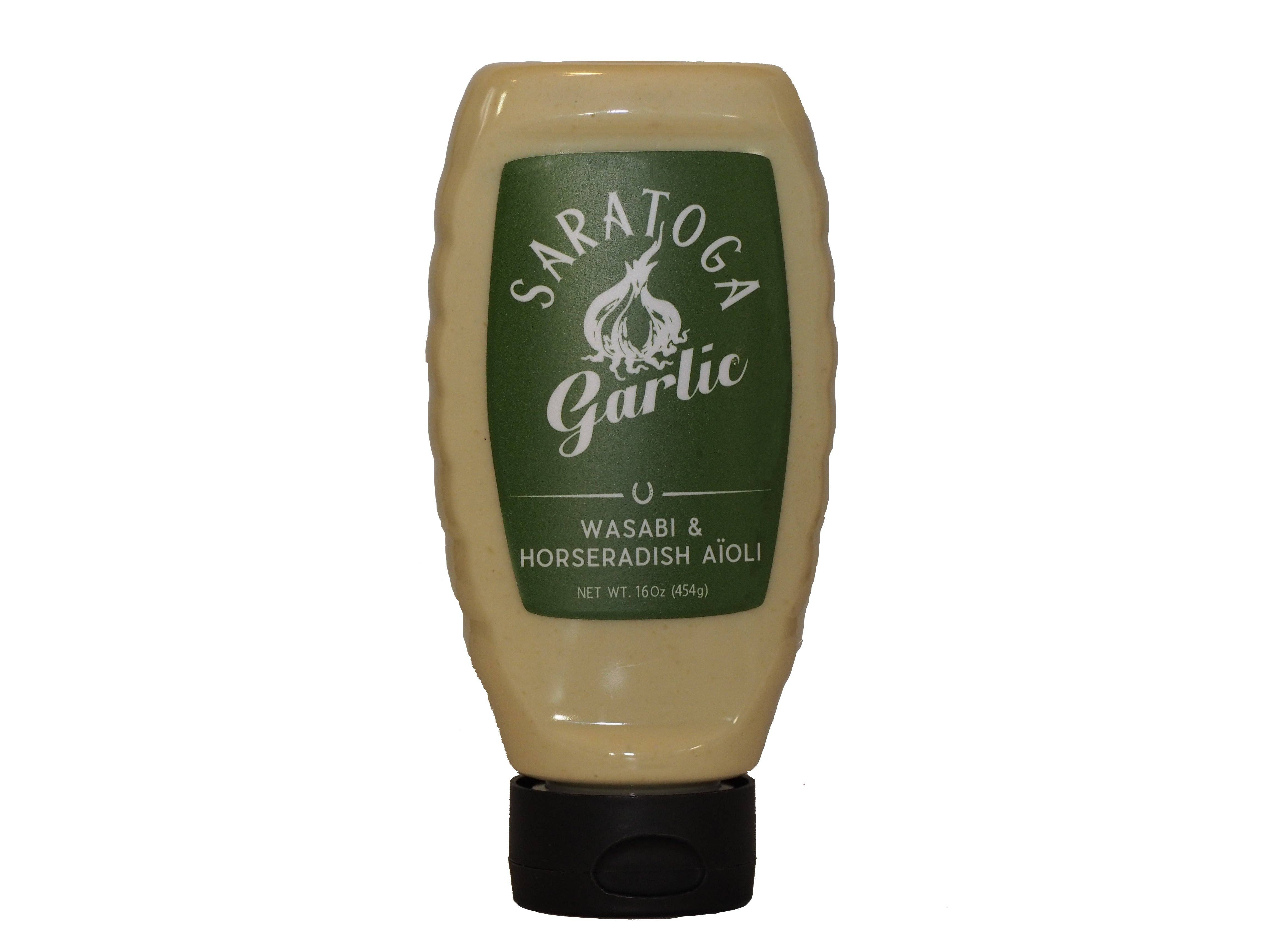 Saratoga Garlic - Wholesale Sauce - Wasabi & Horseradish Aioli Squeeze Bottle