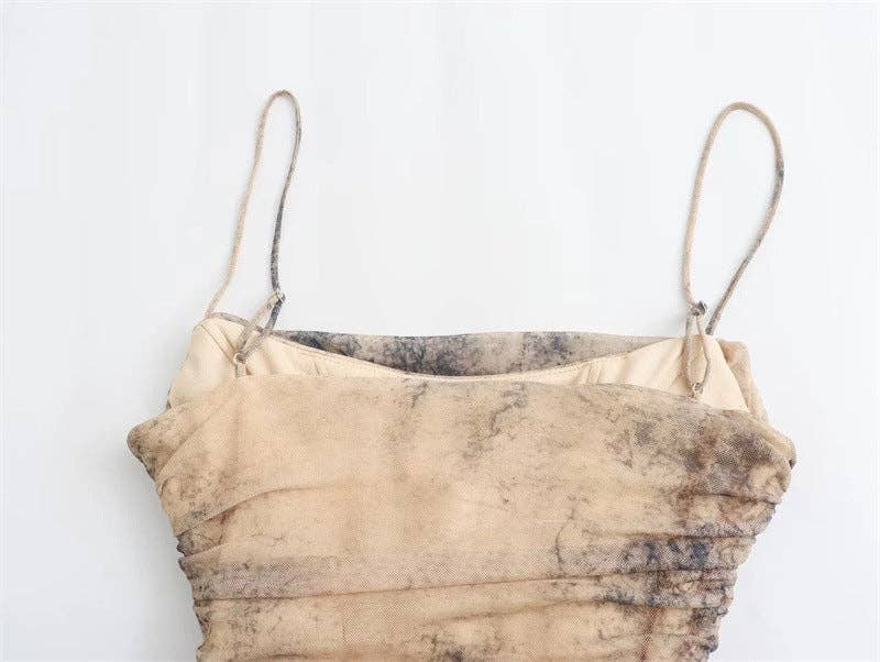 Marayn - Wholesale Dress - Women's - VintageInspired Silk Print Dress Autumns Chic Global Style9