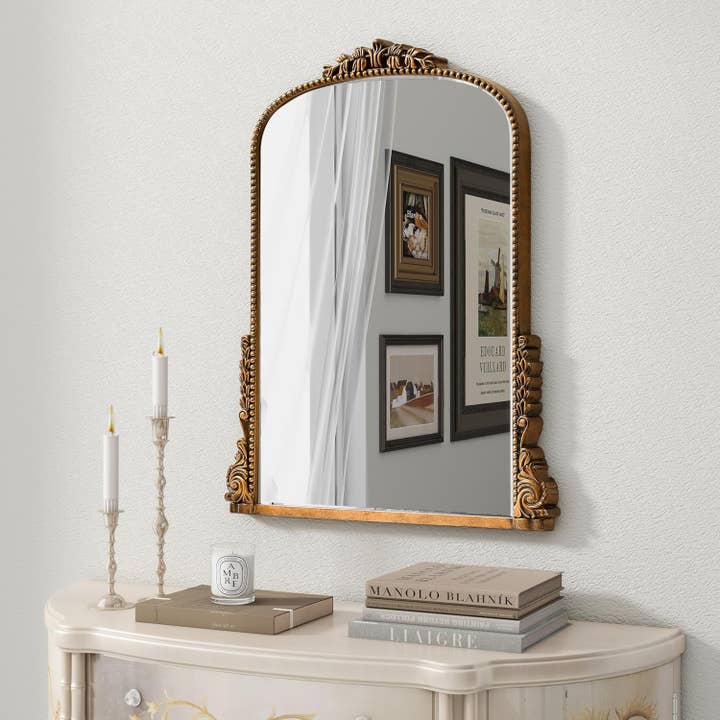Antique Gold Baroque Wall Mirror 31.5 Inch By 23.6 Inch for wholesale on Faire3
