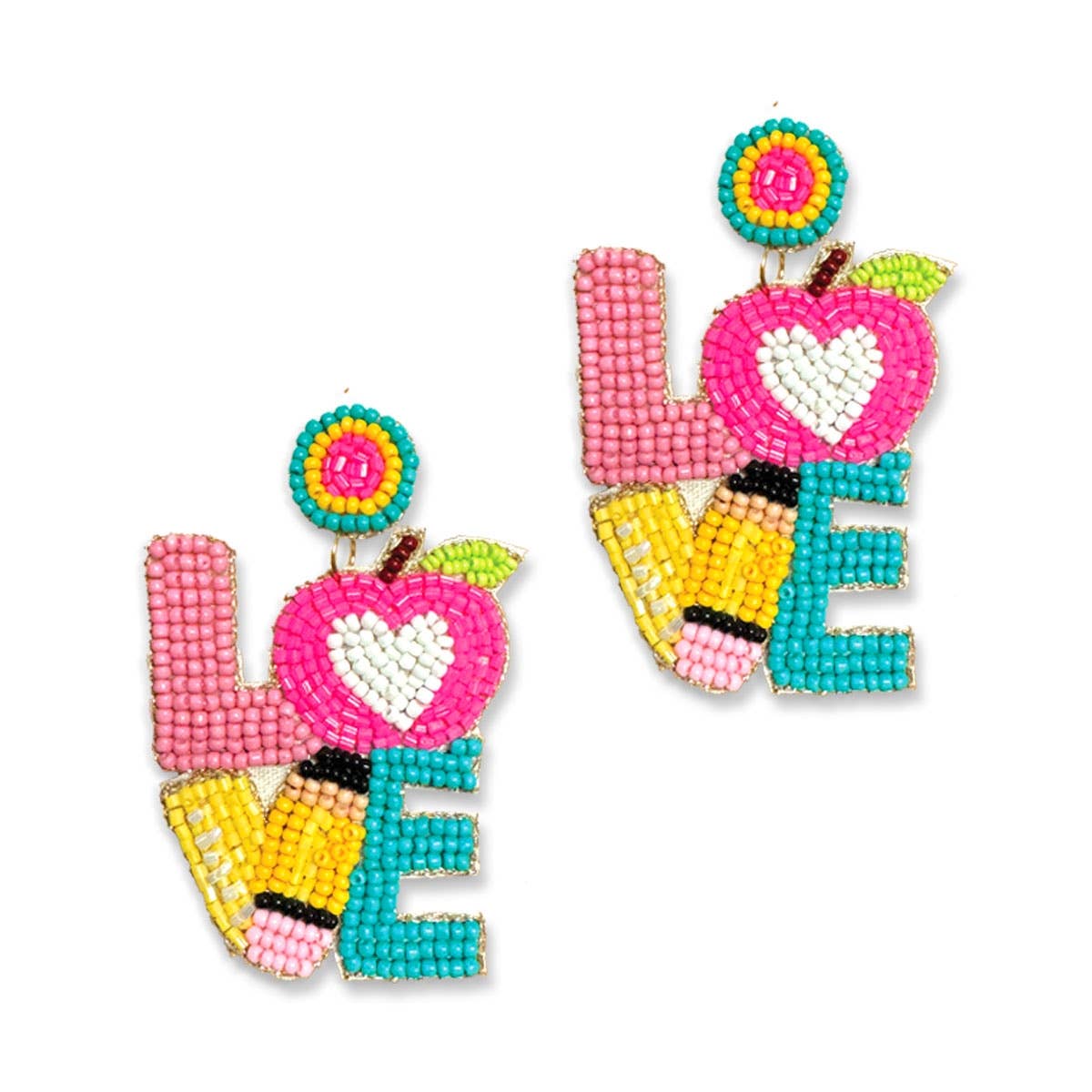 Viv&Lou - Wholesale Dangle Earrings - Teach Your Heart Out Earrings0