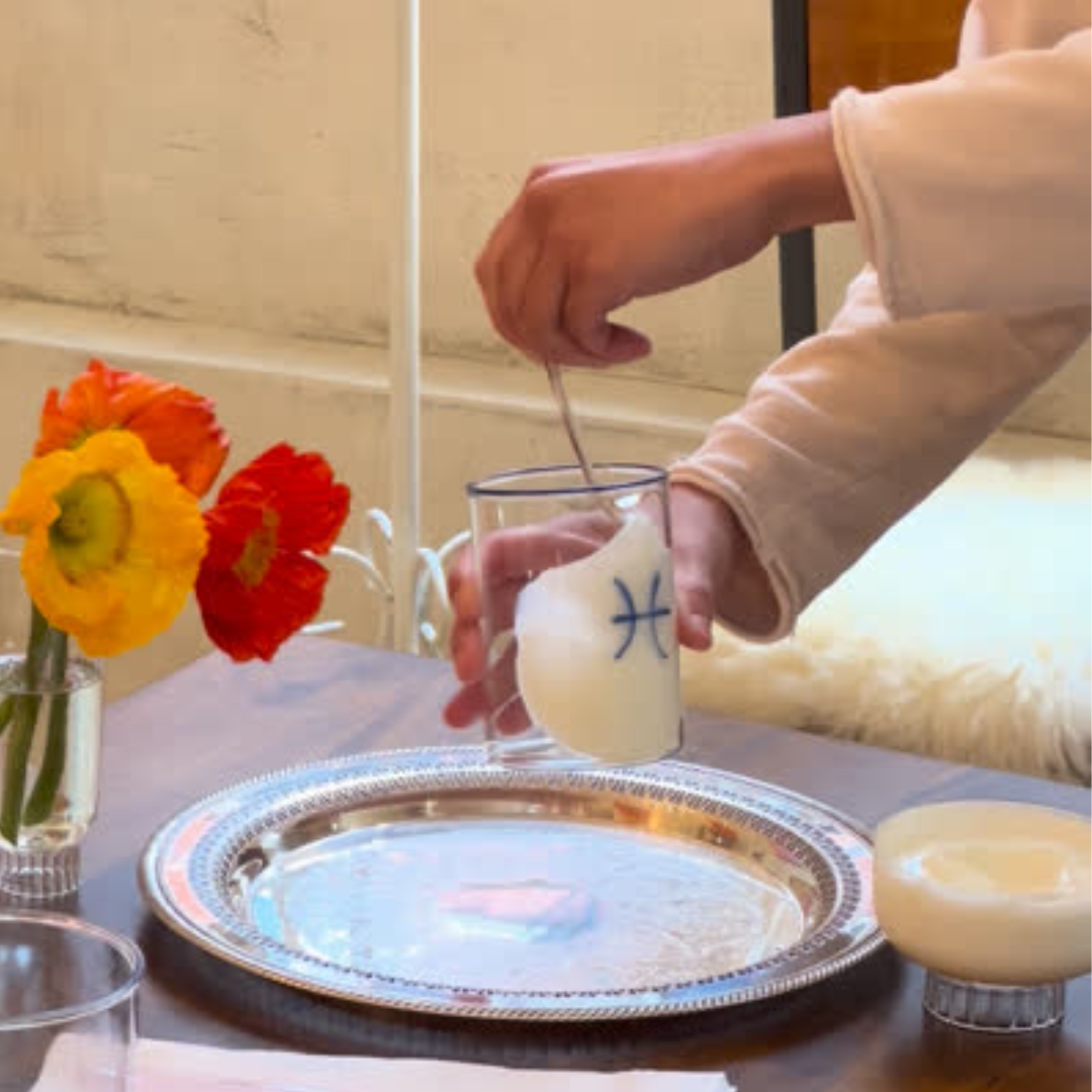 Blue Pisces Lowball Glass for wholesale on Faire2