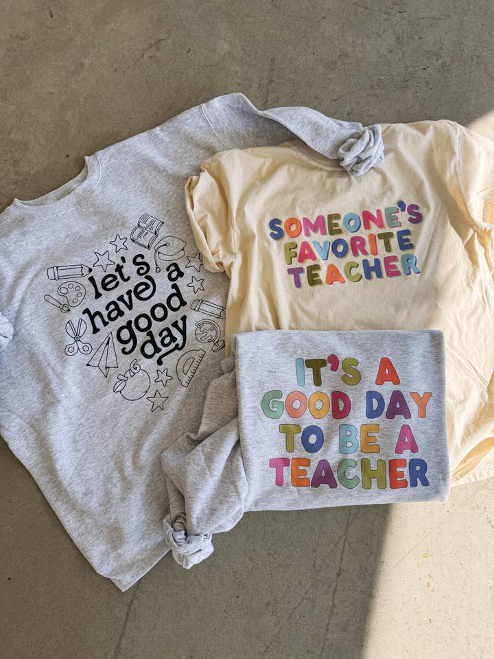 ETTA & EAST - Wholesale T-Shirt (Graphic) - Women's - someone's favorite teacher graphic tee