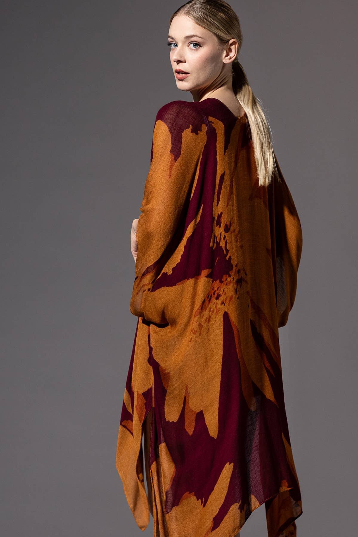 Urbanista - Vente Kimono – femme - Kimono long à imprimé floral ample25