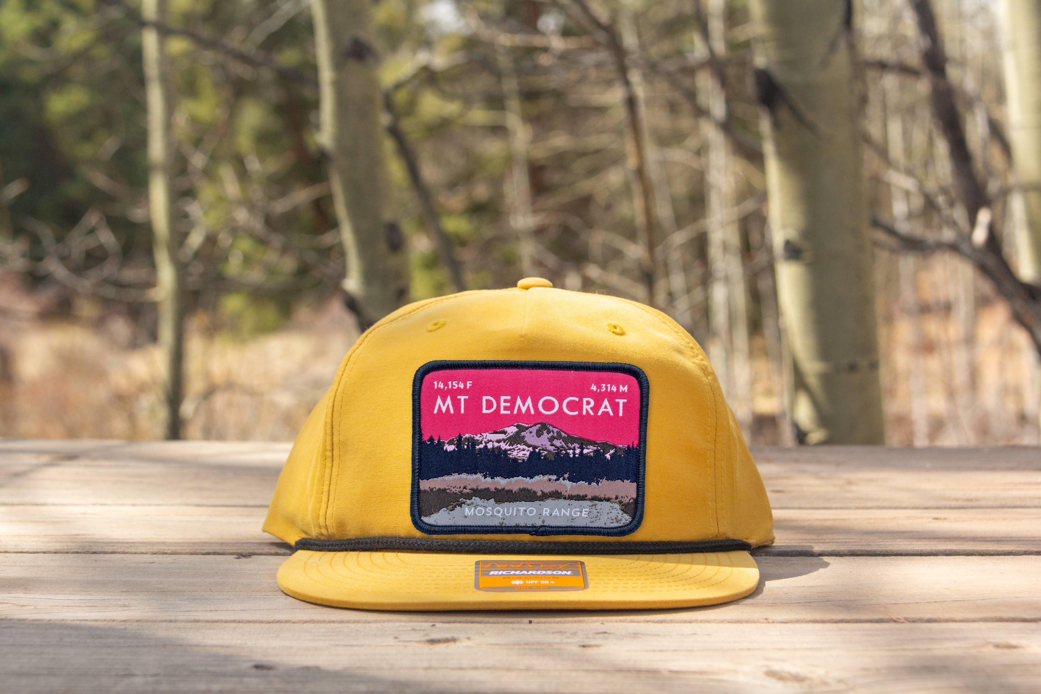 Hinterland Outdoors - Wholesale Flat Brim Cap - Unisex - Mount Democrat Colorado 14er Rope Hat2