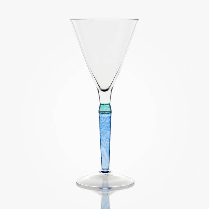 Party rode wijnglas voor wholesale door Baltic Sea Glass ApS