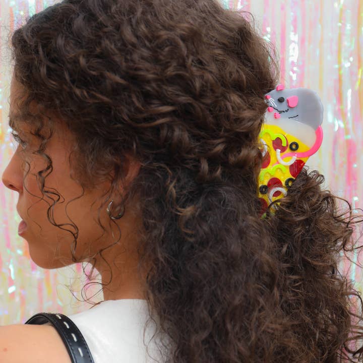 The Peach Fuzz - Wholesale Hair Clip - Women's - Pizza Rat Hair Claw