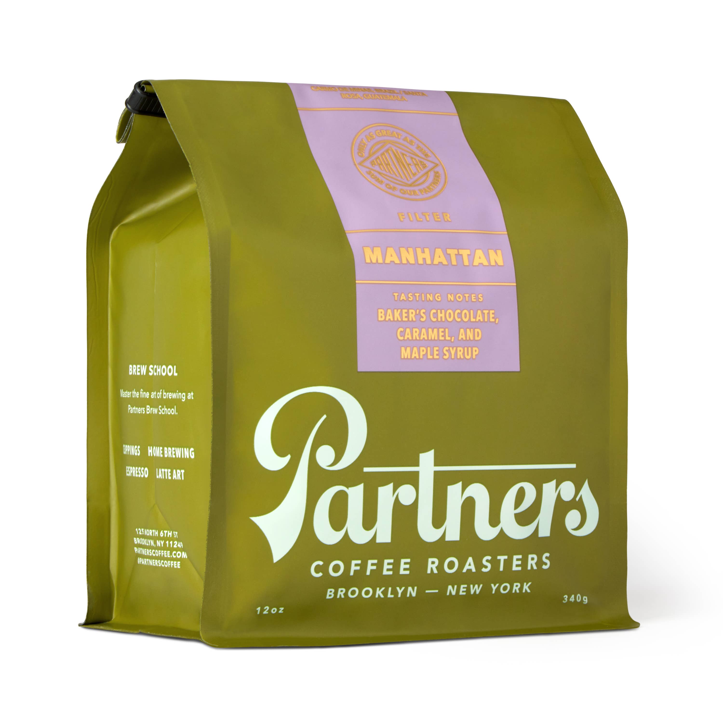 Partners Coffee Roasters - Wholesale Coffee Beans - Manhattan - 12oz - Whole Bean Coffee1