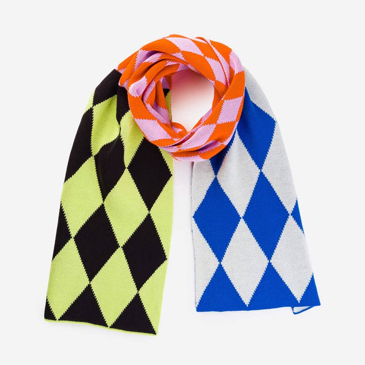 VERLOOP | knits - Wholesale Scarf - Women's - Harlequin Big Knit Scarf1