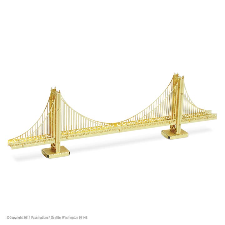 MADNESSTOYS - Wholesale DIY Craft Kit - Golden Gate Bridge - Gold