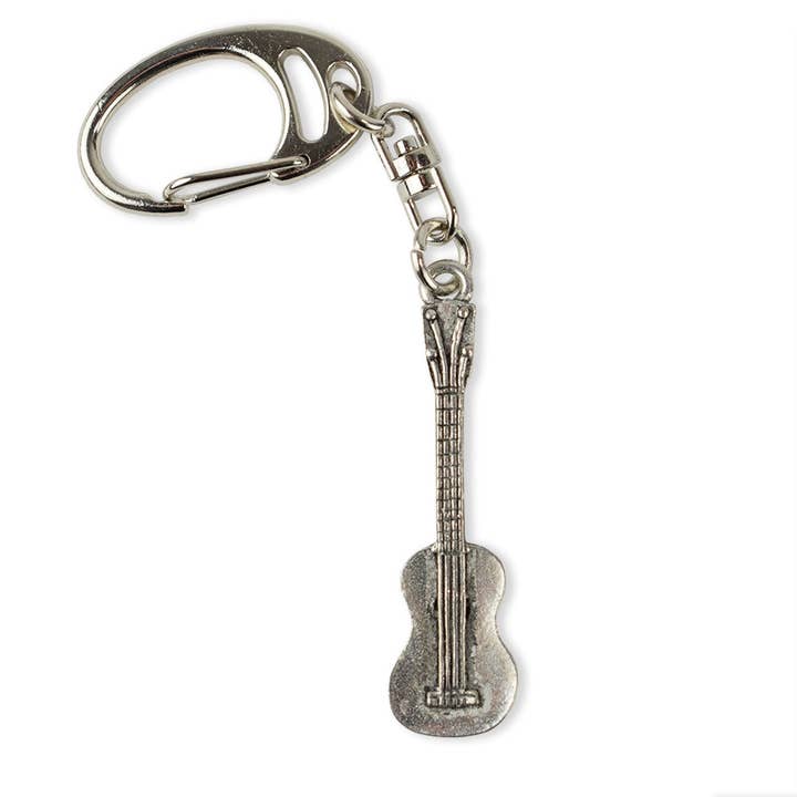 Ukulele Pewter Keychain for wholesale by The Music Gifts Company