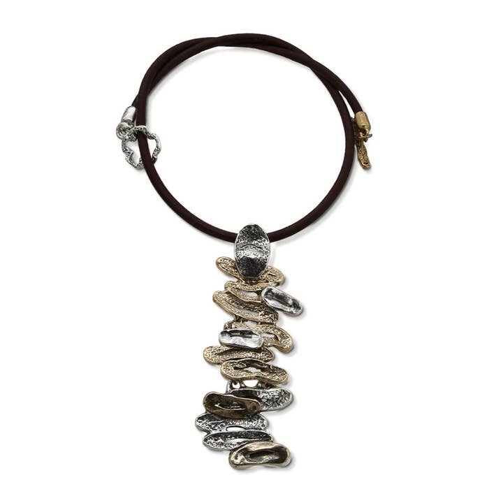 Hanger met diamant van 925 zilver en brons (CR036) voor wholesale door Mandile Gioielli