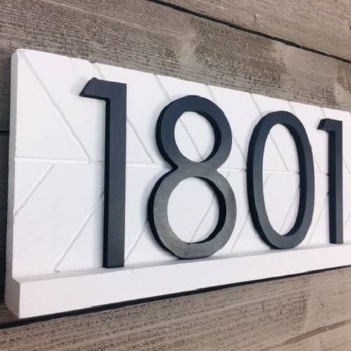 Address Sign, Modern Address Plaque, Large Address Numbers for Outside, Personalized House Number Sign, Housewarming Gift, Curb Appeal for wholesale by Liberty Trade Corp