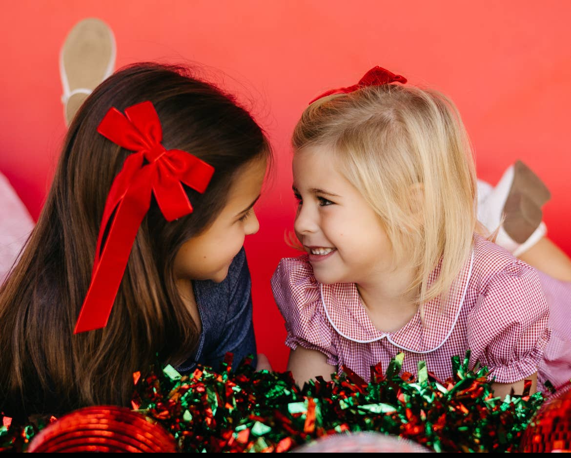 The Heady Chic – wholesale Hair bow – Women’s – Red Velvet Bow2