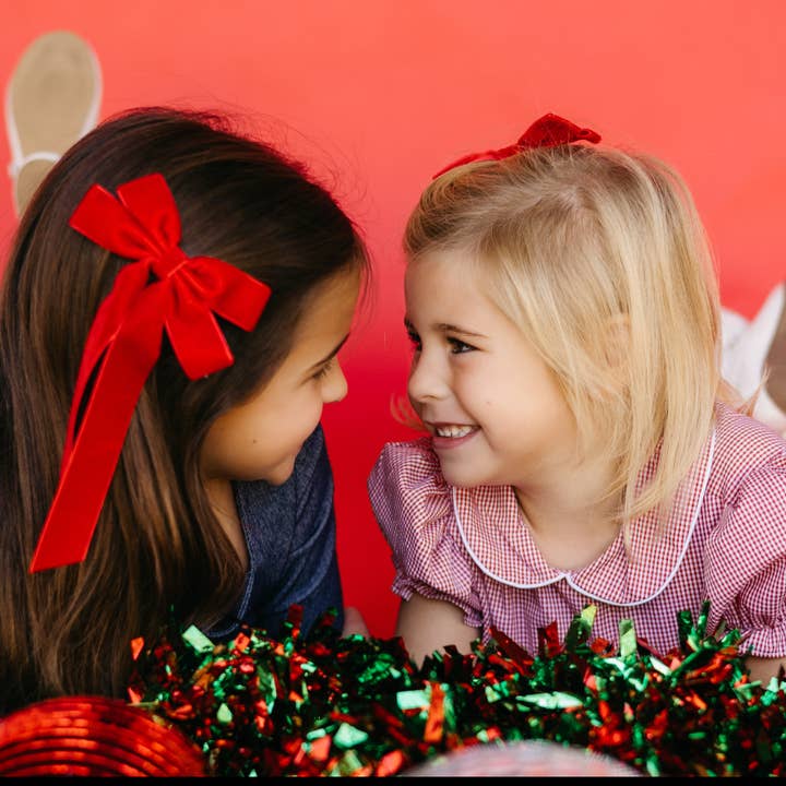 The Heady Chic – wholesale Hair bow – Women’s – Red Velvet Bow2