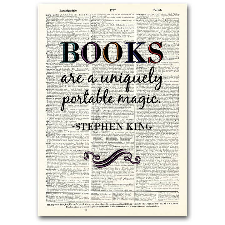 Art Print | Dictionary Page | Vintage | Books are Unique for wholesale by Vintage Dictionary Art