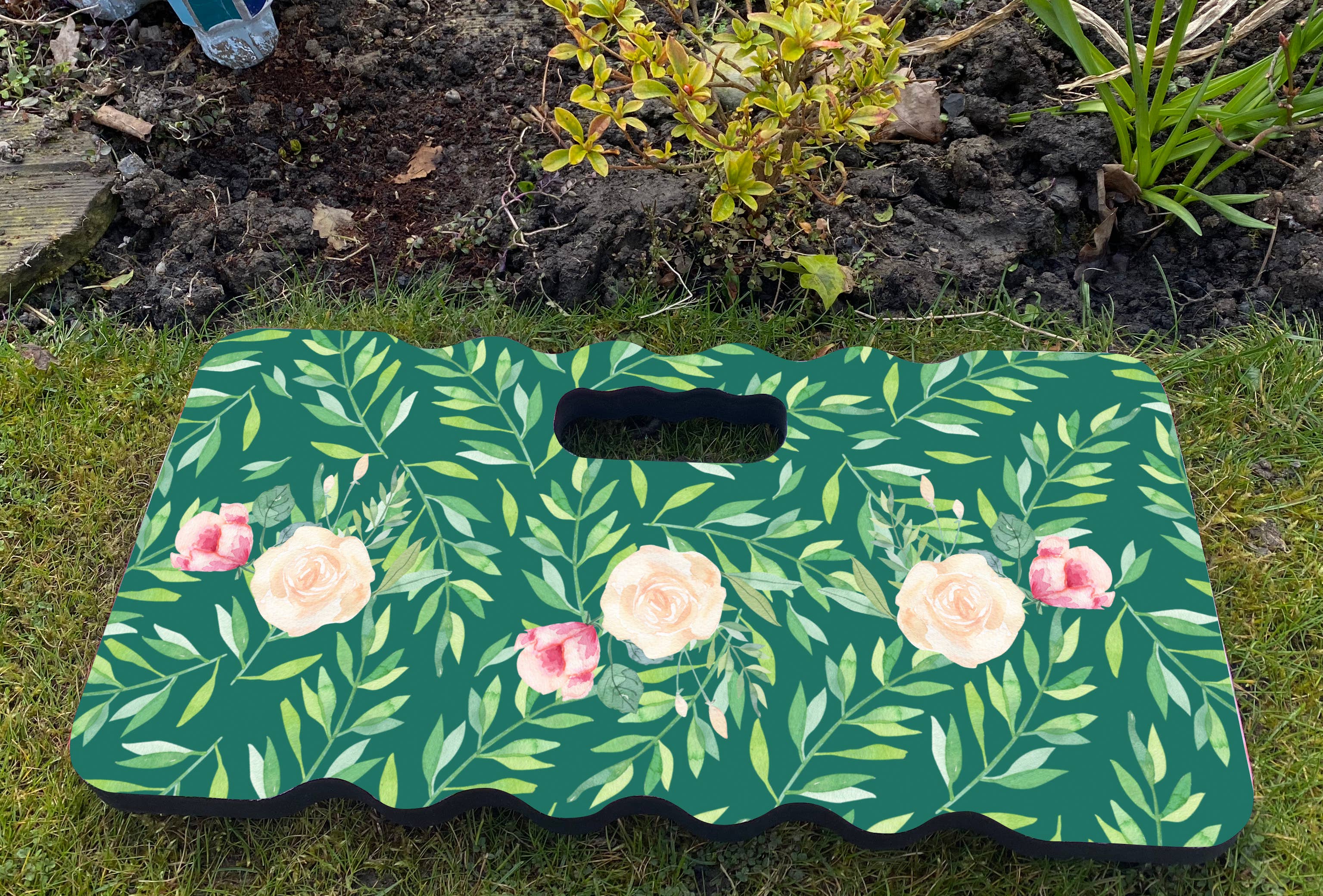 Artylicious Ltd – wholesale Garden tool – Garden Kneeling Pad - Green Floral Foam Kneeler 40cm x 20cm1