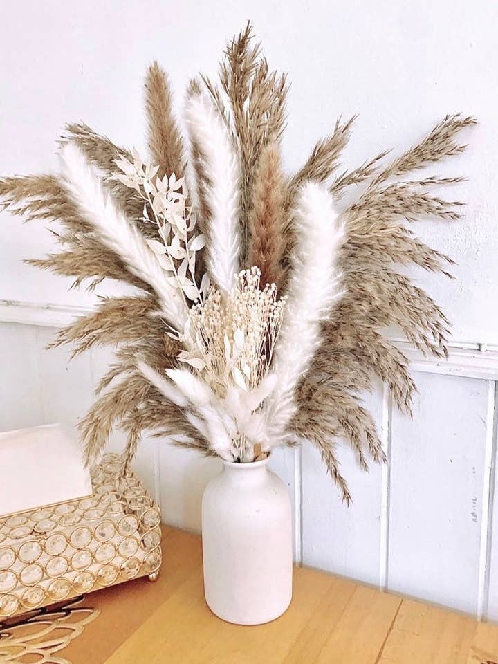 Natural Pampas Bouquet / pampass grass arrangement / dried flower arrangement/ gift for her, boho decor, wedding flowers / mixed pampas grass for wholesale by DemiVi Style