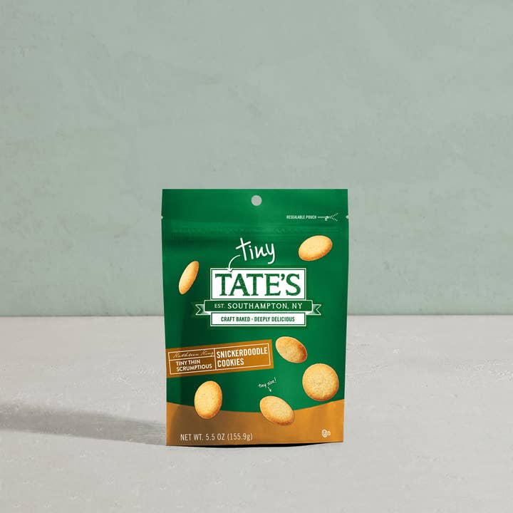 Tate's Bake Shop - Wholesale Cookie - Tiny Tate's Snickerdoodle Cookies | 5.5oz | 6 Count