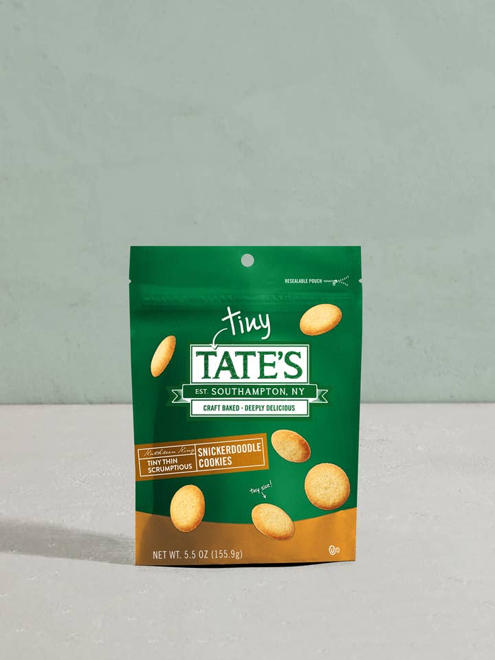Tiny Tate's Snickerdoodle Cookies | 5.5oz | 6 Count for wholesale by Tate's Bake Shop