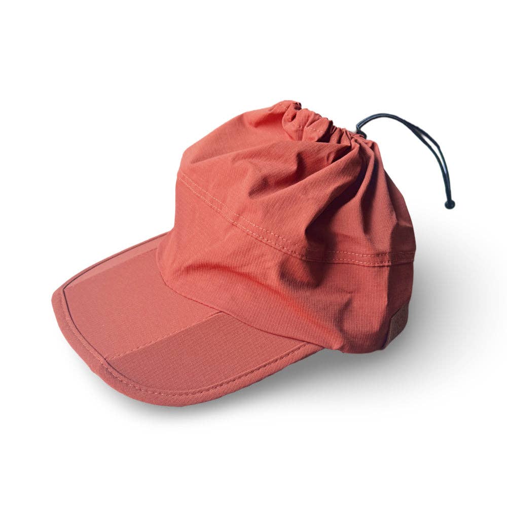 Headbands of Hope | One Purchased One Donated - Venta al por mayor Gorra para llevar con coleta - Mujer - Gorra de correr con coleta alta ajustable - Naranja1