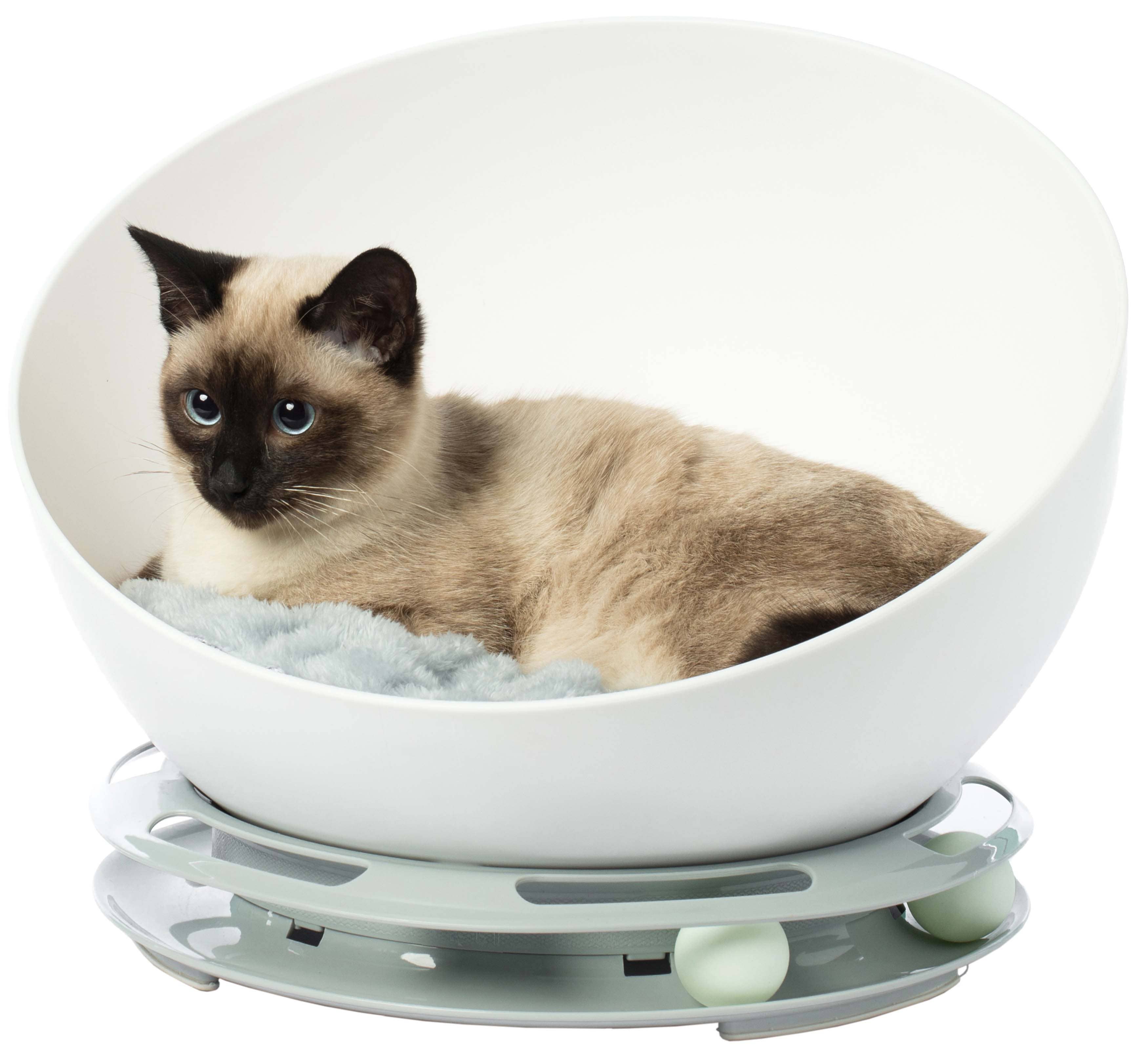 Quickway Imports - Wholesale Pet Bed - Cat/Dog - Plastic Bowl Shaped Sleeping Bed House Cat Cave Lounge8