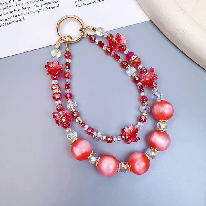 MKS America - Wholesale Individual Charm/Pendant - Fashionable Glass Bead Phone Case Bag Charms8