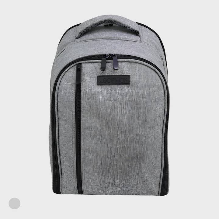 Mochila térmica cinza com conjunto para piquenique por atacado de Sophos