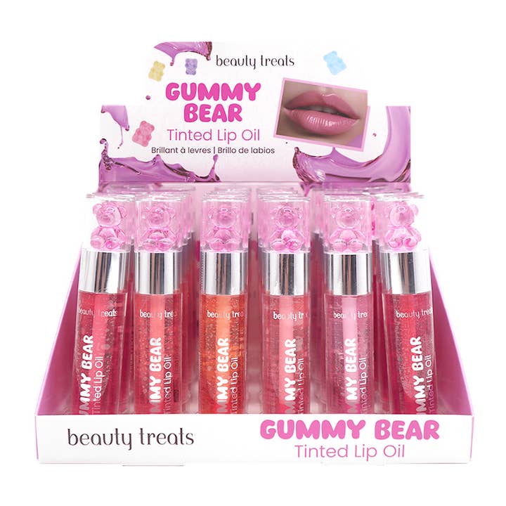 PINEAPPLE Beauty - Wholesale Lip Stain/Dye/Tint - Beauty Treats 526 Gummy Bear Tinted Lip Oil - 24 pcs
