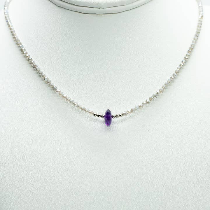 Amethyst Luna Necklace for wholesale by Susan Roberts Jewelry