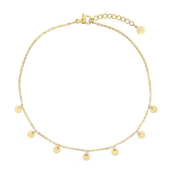 Mint15 - Wholesale Anklet - Tiny Coins Anklet