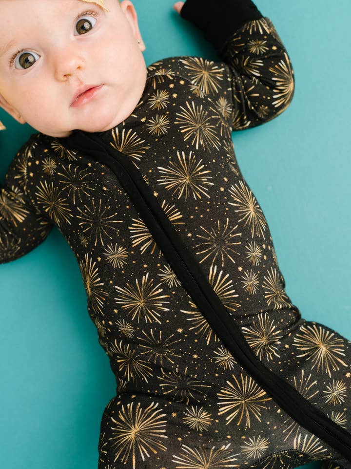 Little One Shop - Wholesale Clothing Set - Baby - Midnight Fireworks Bamboo Sleeper