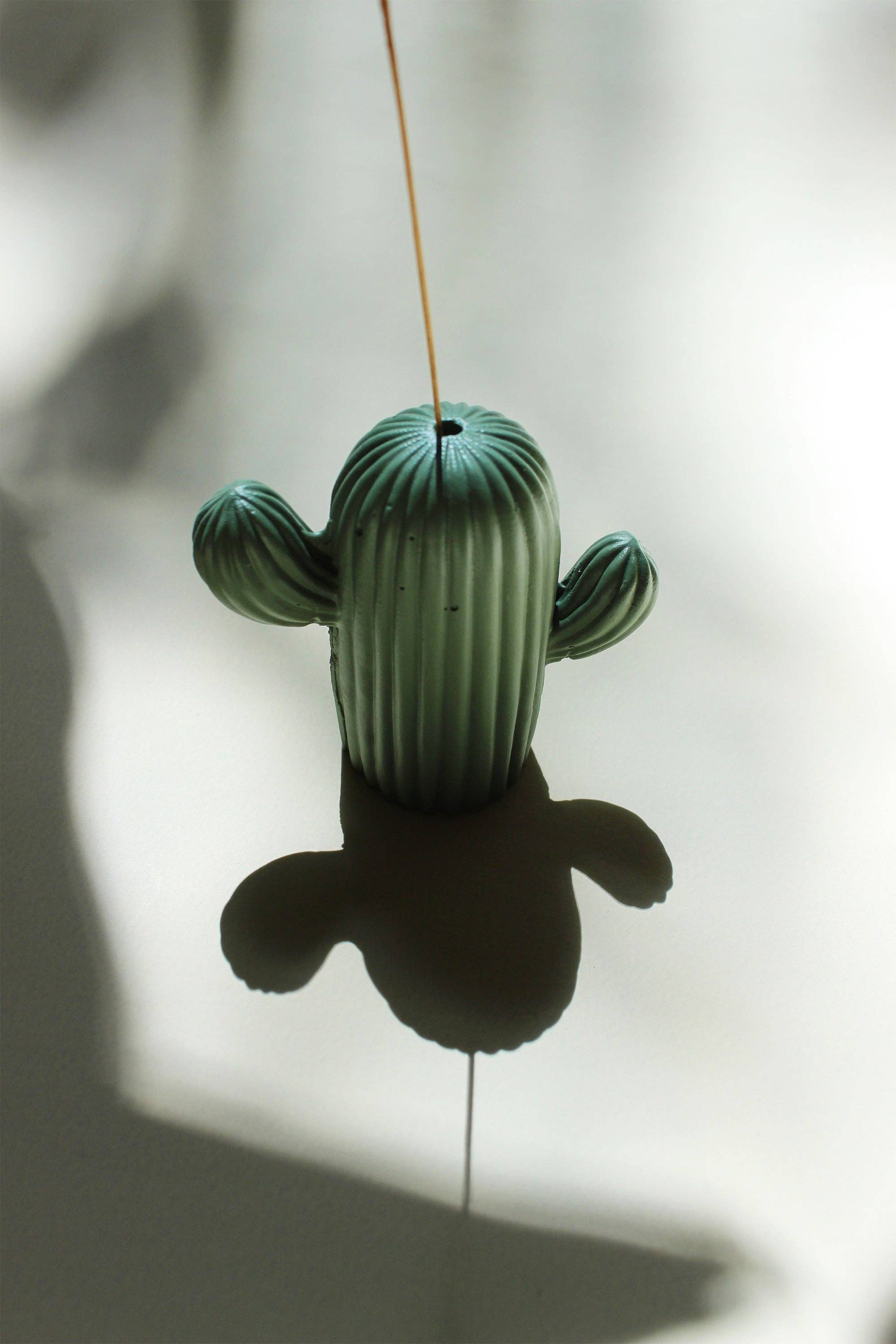 Sage Cactus Charm Incense Stick Holder for wholesale on Faire1