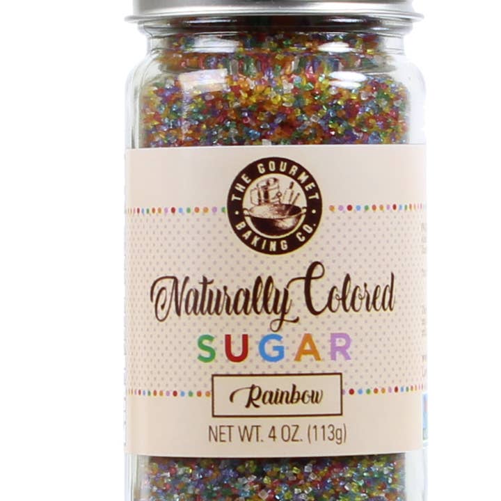 Pepper Creek Farms - Wholesale Sugar/Sweetener - Naturally Colored Rainbow Sugar 4.0 Oz.