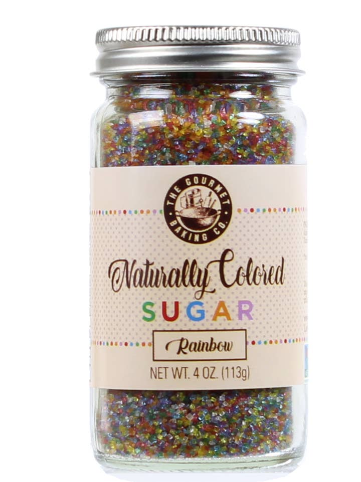 Naturally Colored Rainbow Sugar 4.0 Oz. for wholesale by Pepper Creek Farms