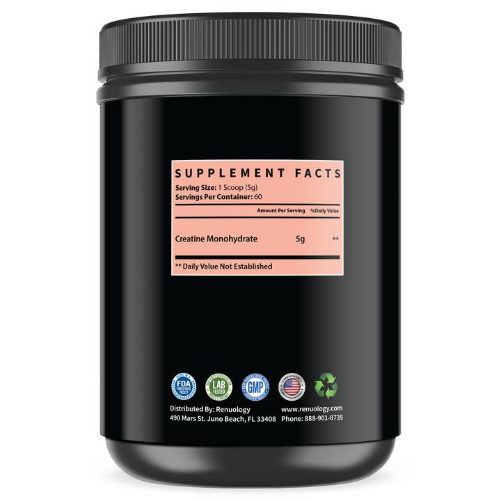 Renuology - Vente Poudres protéinées/superaliments - Poudre de créatine pour force et performance1