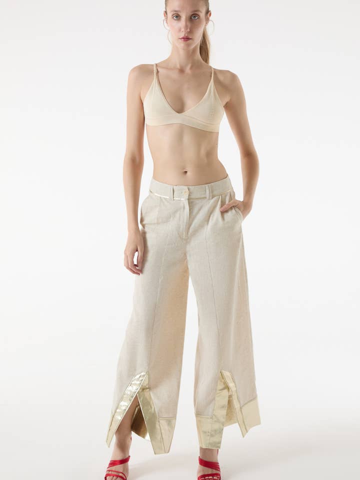 Carrillo Pants - Bone for wholesale by MADE IN STUDIO