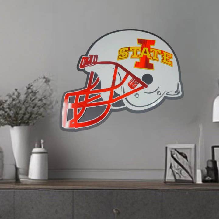 Iowa State Cyclones Football Helmet for wholesale by Premier Metal Art