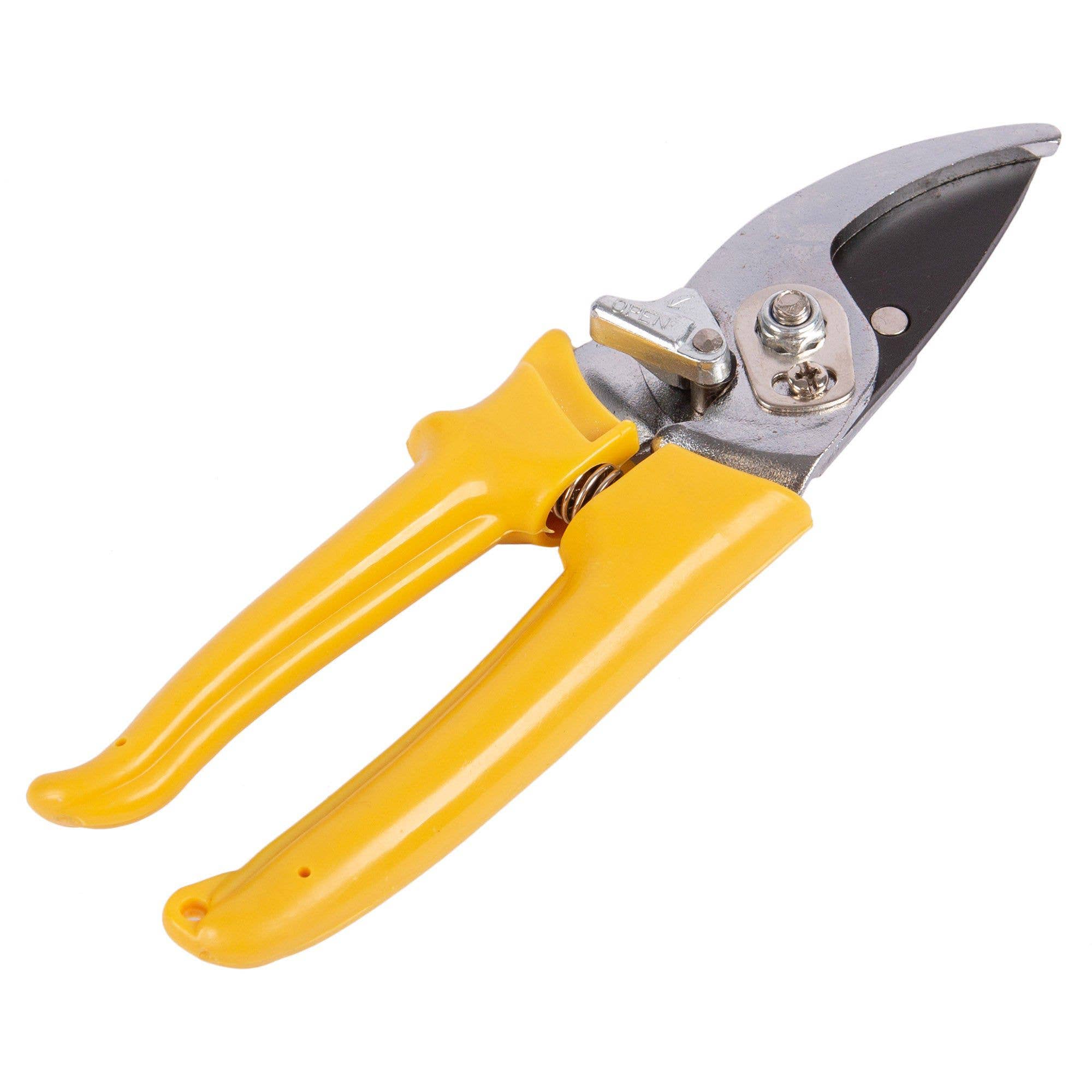 Rinkit Ltd – wholesale Garden tool – Yellow Carbon Steel Bypass Secateurs - By Green Blade0